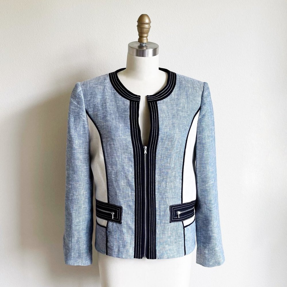 Ellen Tracy Linen Jacket - Picture 2 of 4